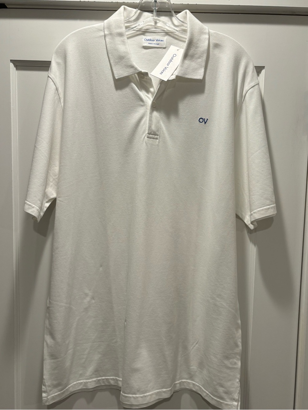 Outdoor Voices RARE NEW Mens Cloud Lifestyle Polo Shirt Dead Stock Embroidery XL
